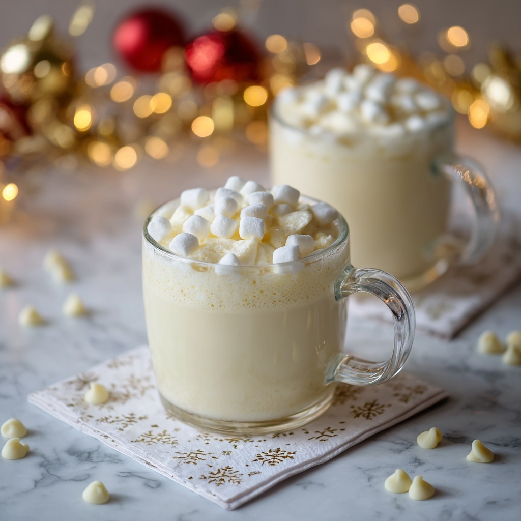 Homemade White Hot Chocolate Recipe - Recipe Image