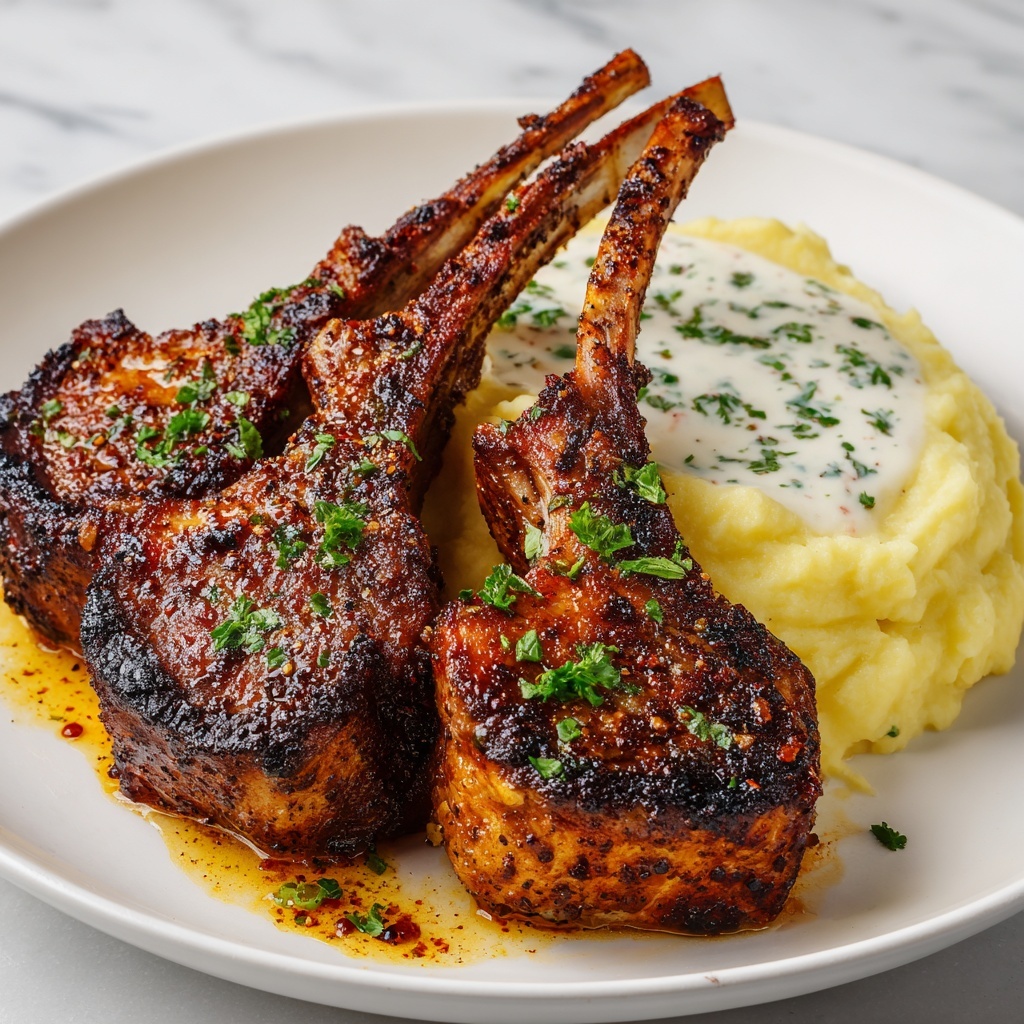 Italian Parmesan Crusted Lamb Chops Recipe - Recipe Image