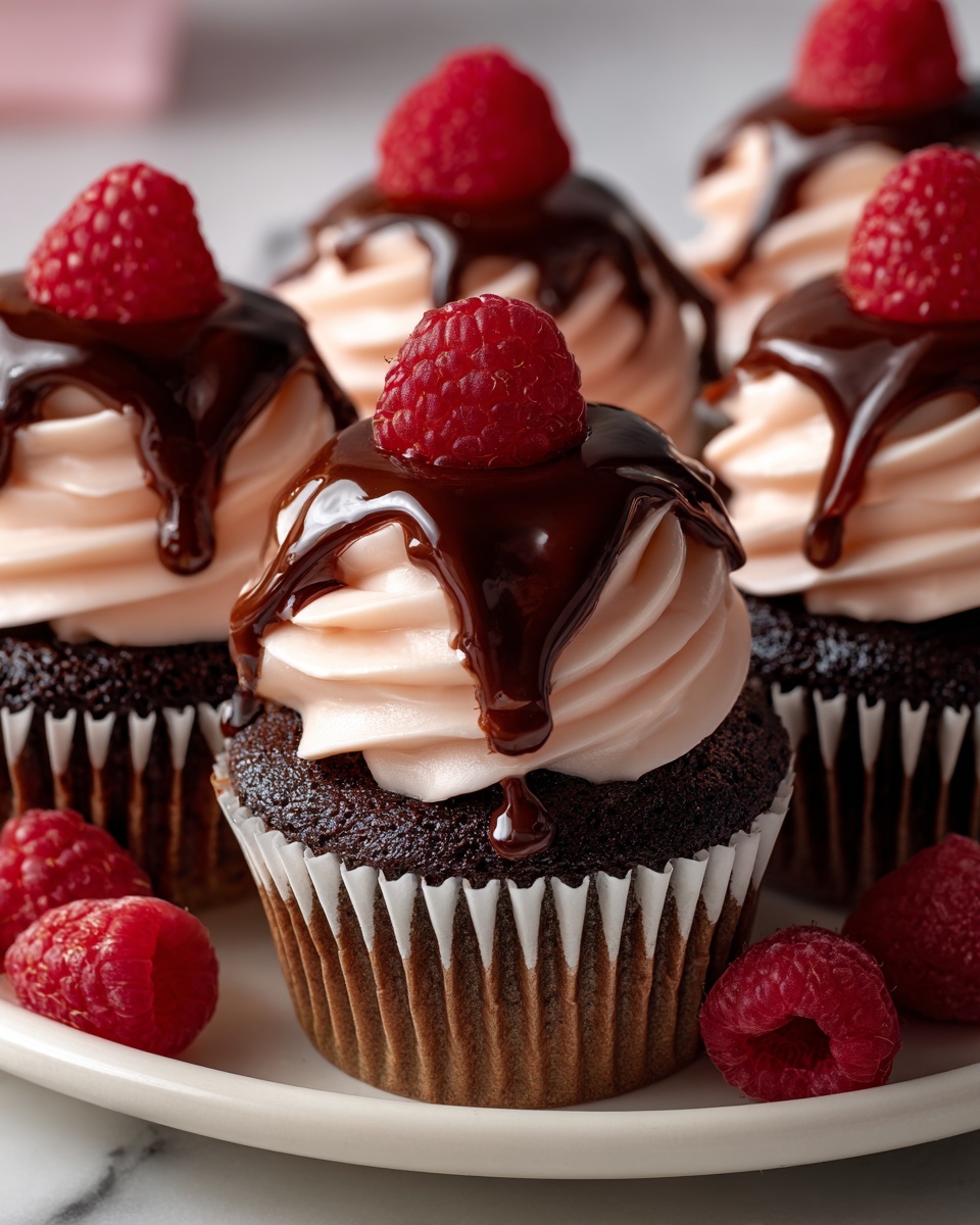 Chocolate Raspberry Cupcakes Recipe - Recipe Image