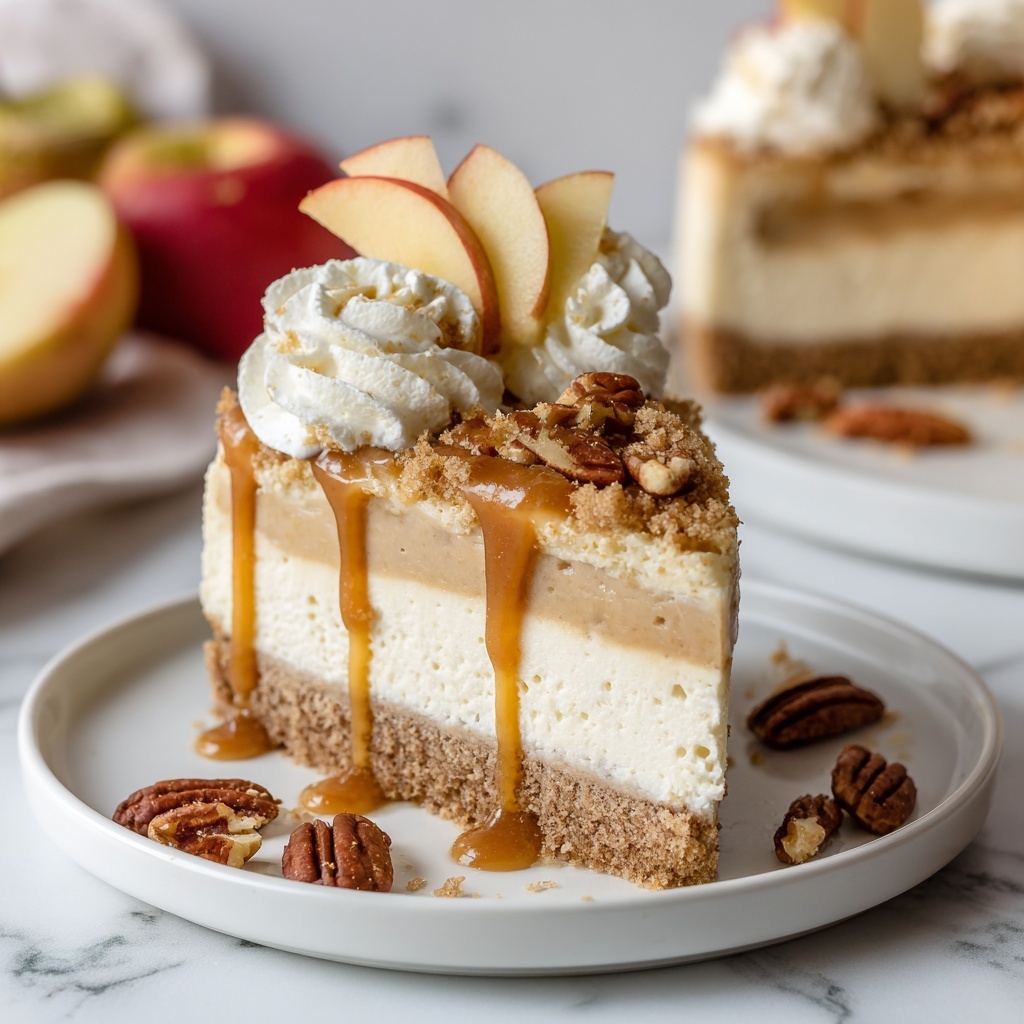 Caramel Apple Blondie Cheesecake Recipe - Recipe Image