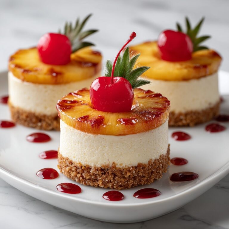 Mini Pineapple Upside-down Cheesecakes Recipe