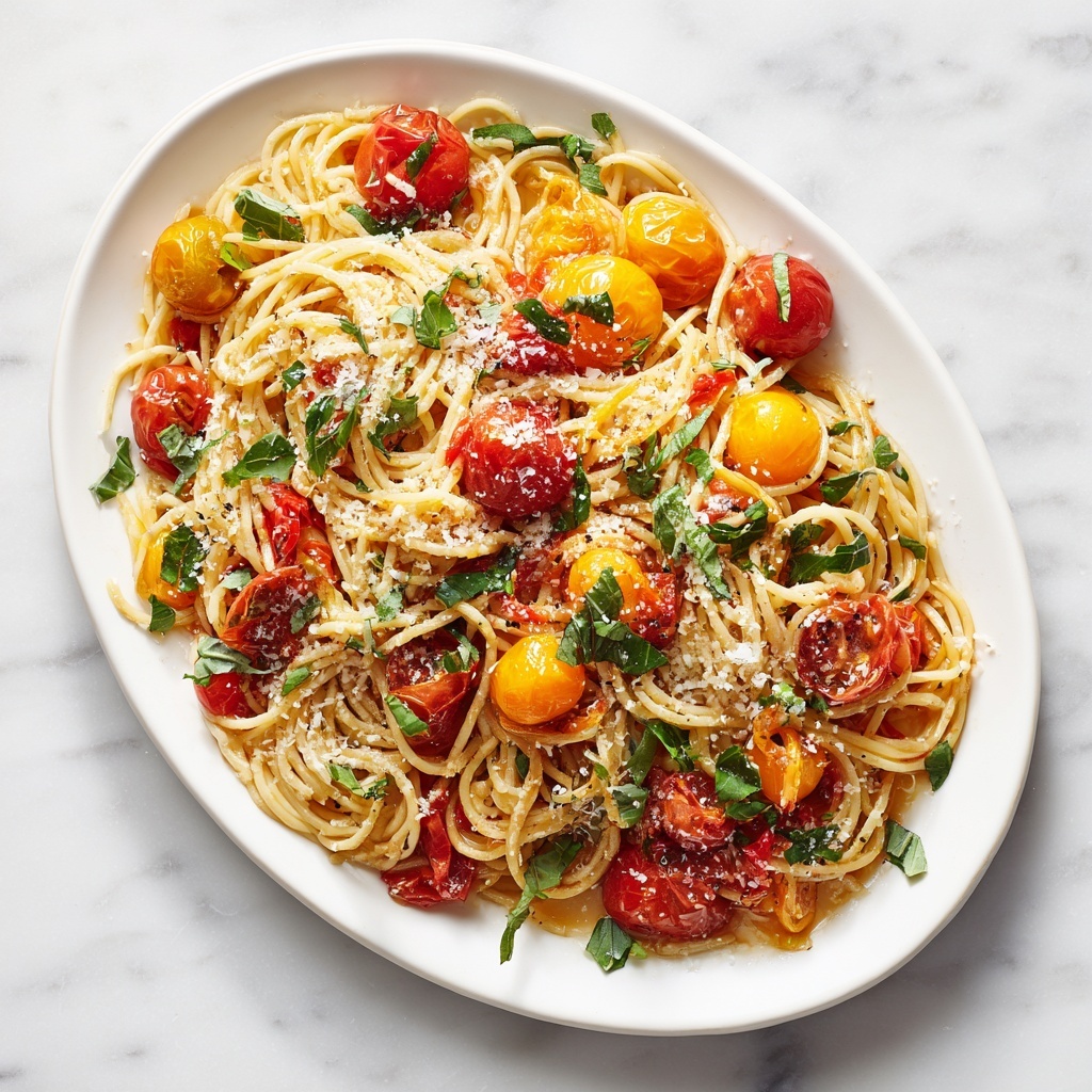 Cherry Tomato Basil Pasta Recipe - Recipe Image