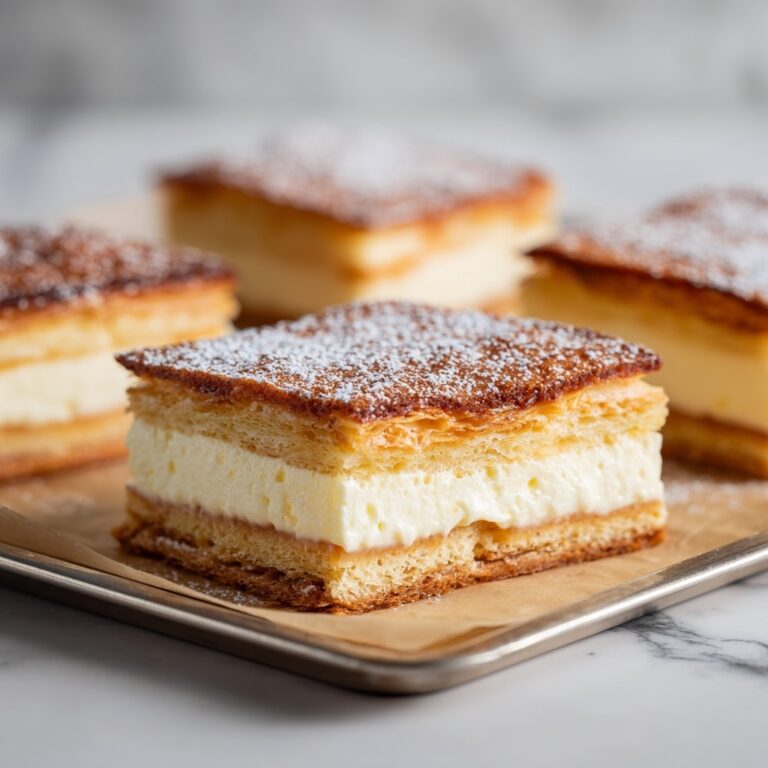 Vanilla Custard Cream Squares Recipe