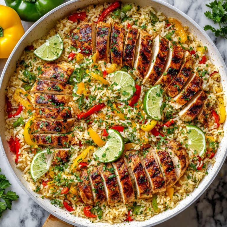 One-Pan Chicken Fajita Rice Bowl Recipe