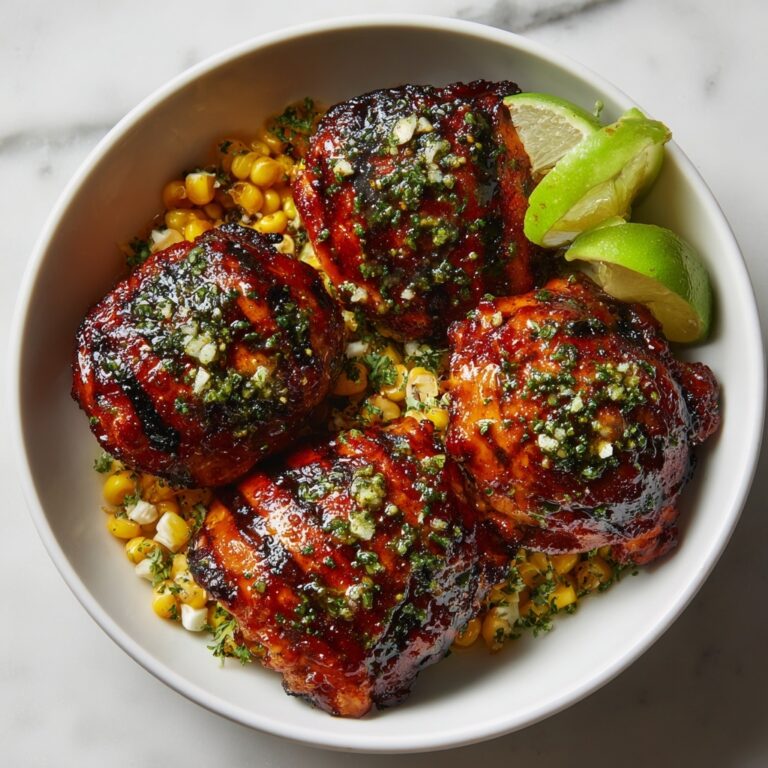 Grilled Hot Honey Chicken with Lime Corn Salad Recipe