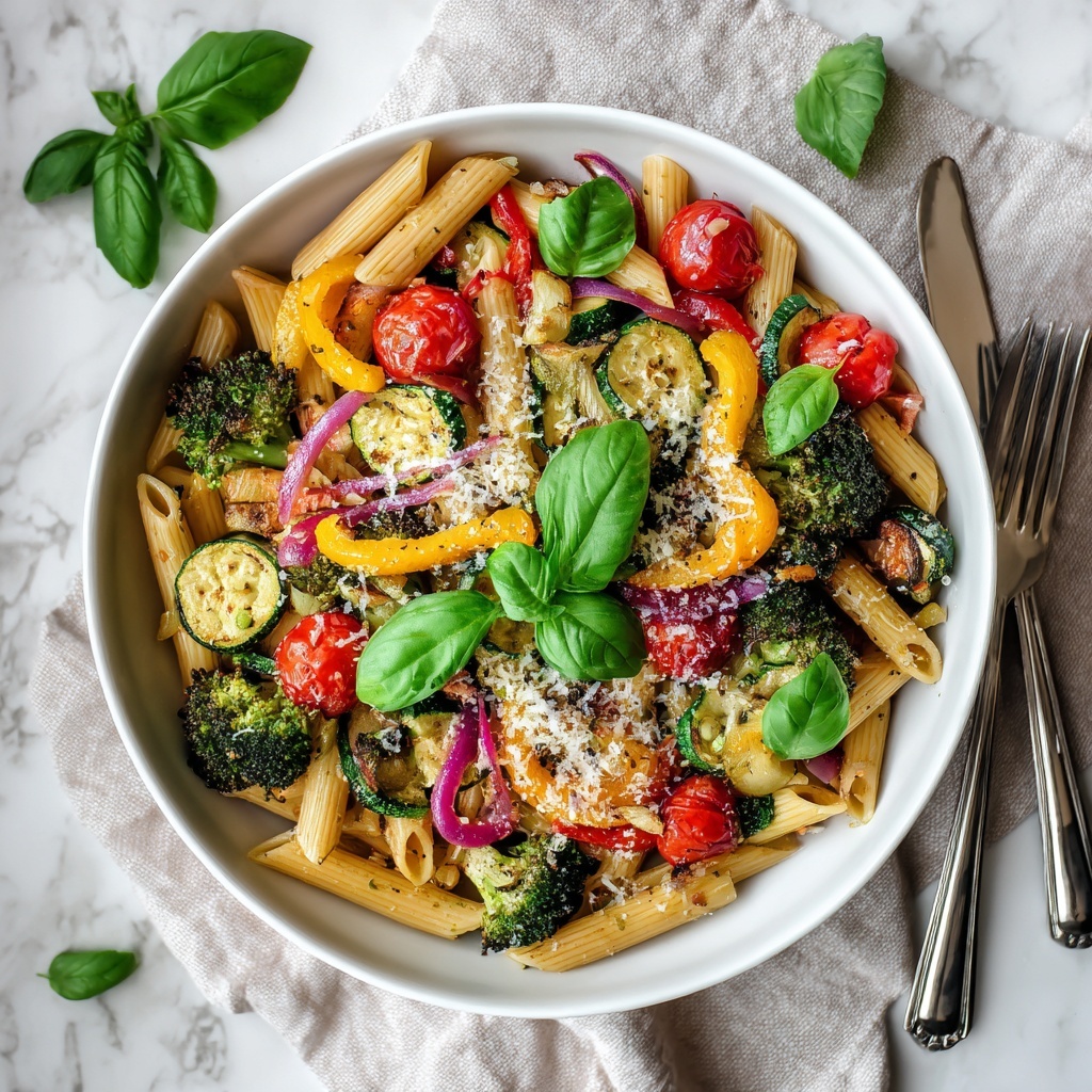 Roasted Vegetable Pasta Recipe - Recipe Image