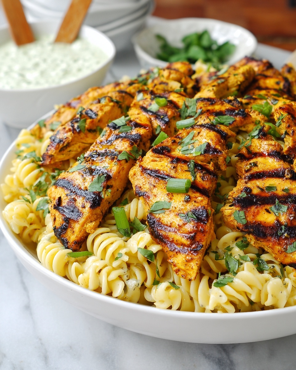 Buffalo Chicken Pasta Salad Recipe - Recipe Image