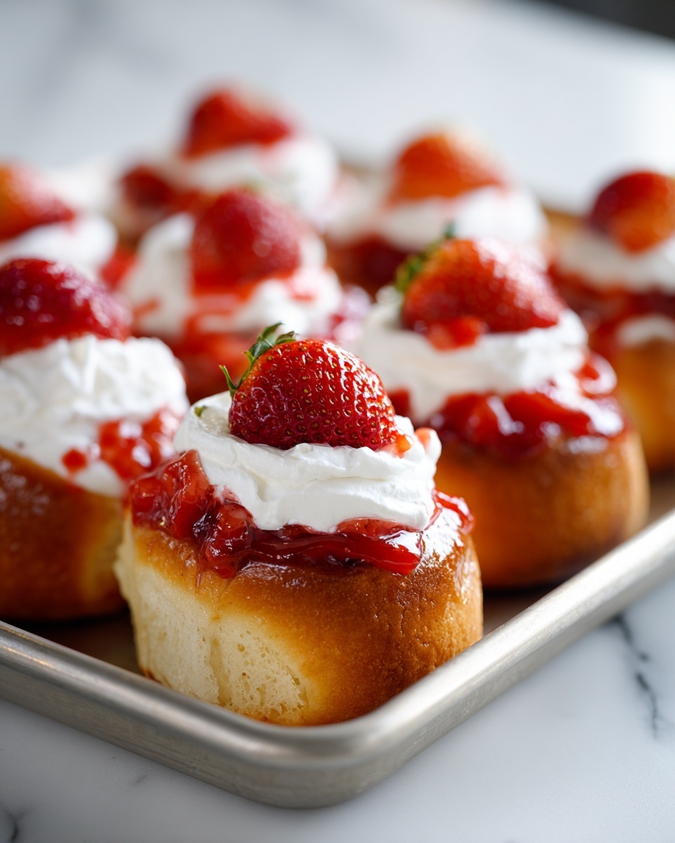 Strawberry Cheesecake Cinnabon Rolls Recipe - Recipe Image