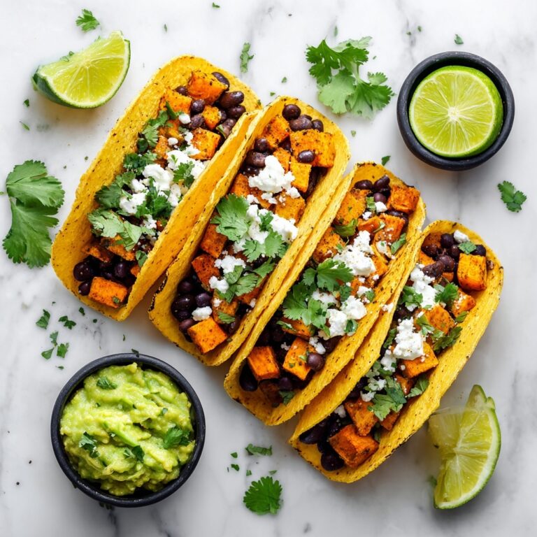 Crispy Chipotle Sweet Potato Tacos with Lime Crema Recipe