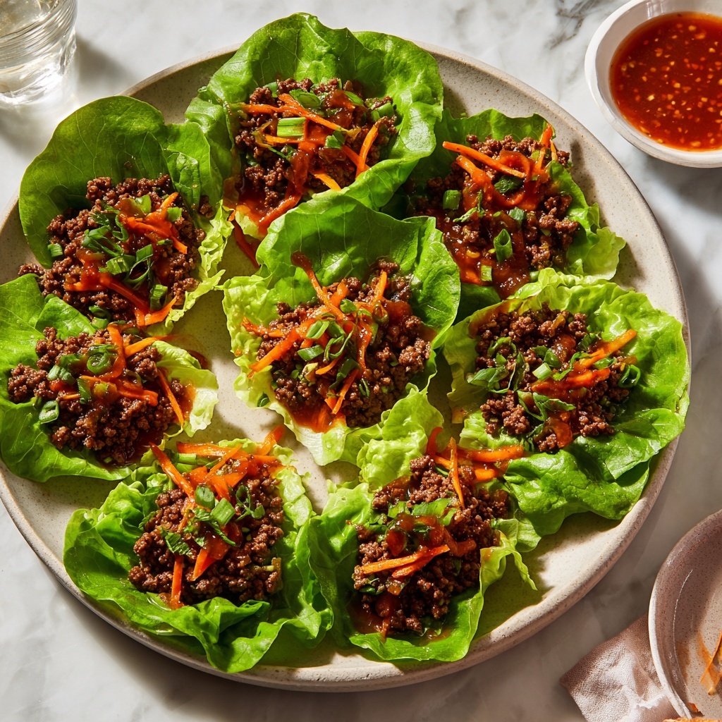 Thai Basil Beef Lettuce Wraps Recipe - Recipe Image