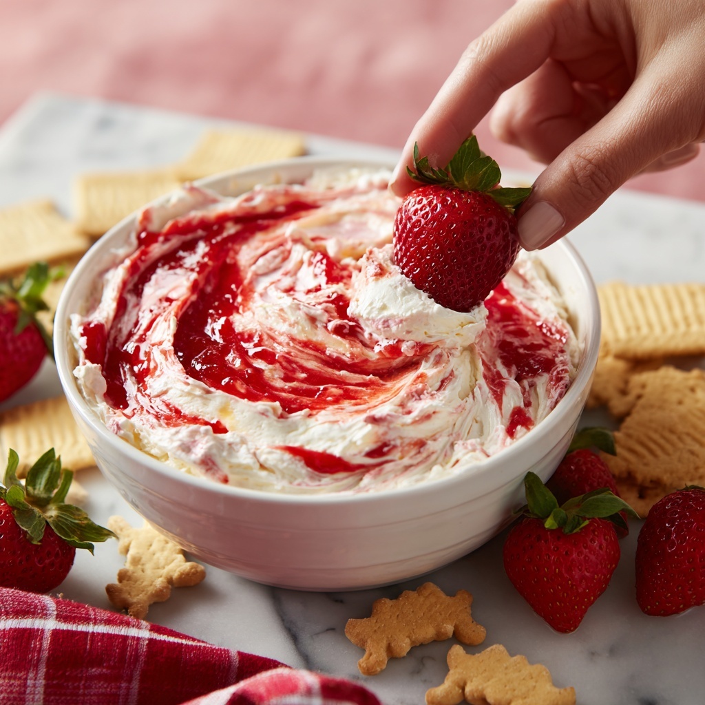 Creamy Strawberry Shortcake Dip Recipe - Recipe Image