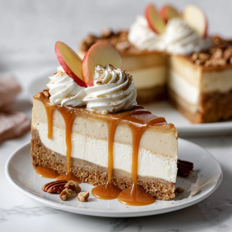 Caramel Apple Blondie Cheesecake Recipe