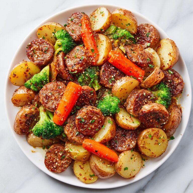 One Pan Baked Italian Sausage and Veggies Recipe