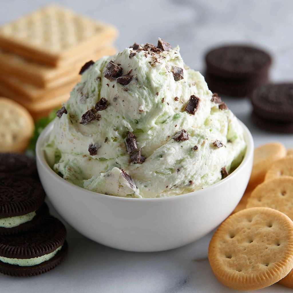Mint Chocolate Cheesecake Dip Recipe - Recipe Image