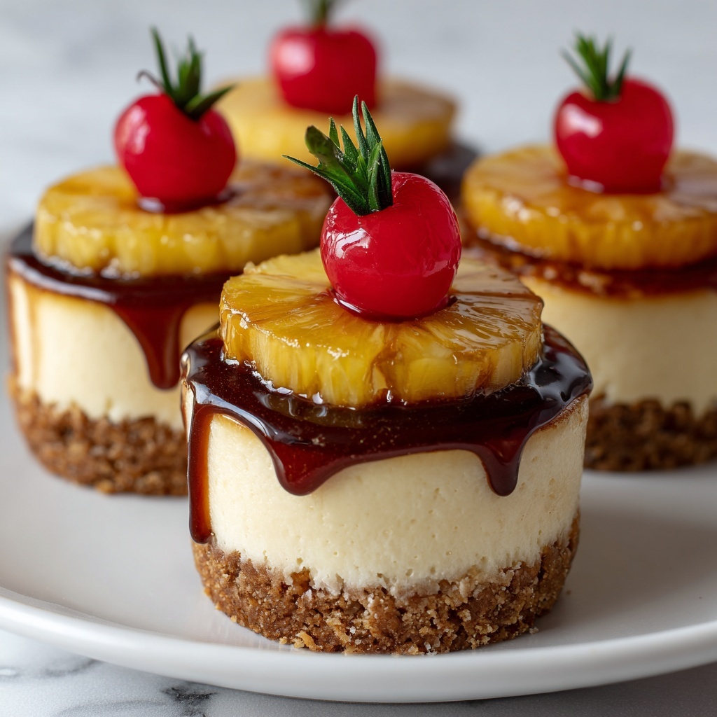 Mini Pineapple Upside-down Cheesecakes Recipe - Recipe Image