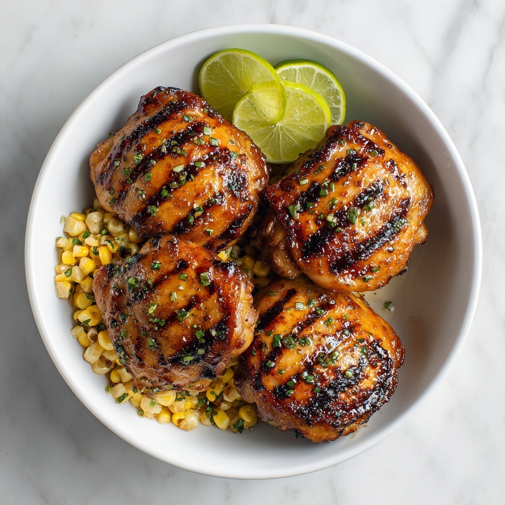 Grilled Hot Honey Chicken with Lime Corn Salad Recipe - Recipe Image