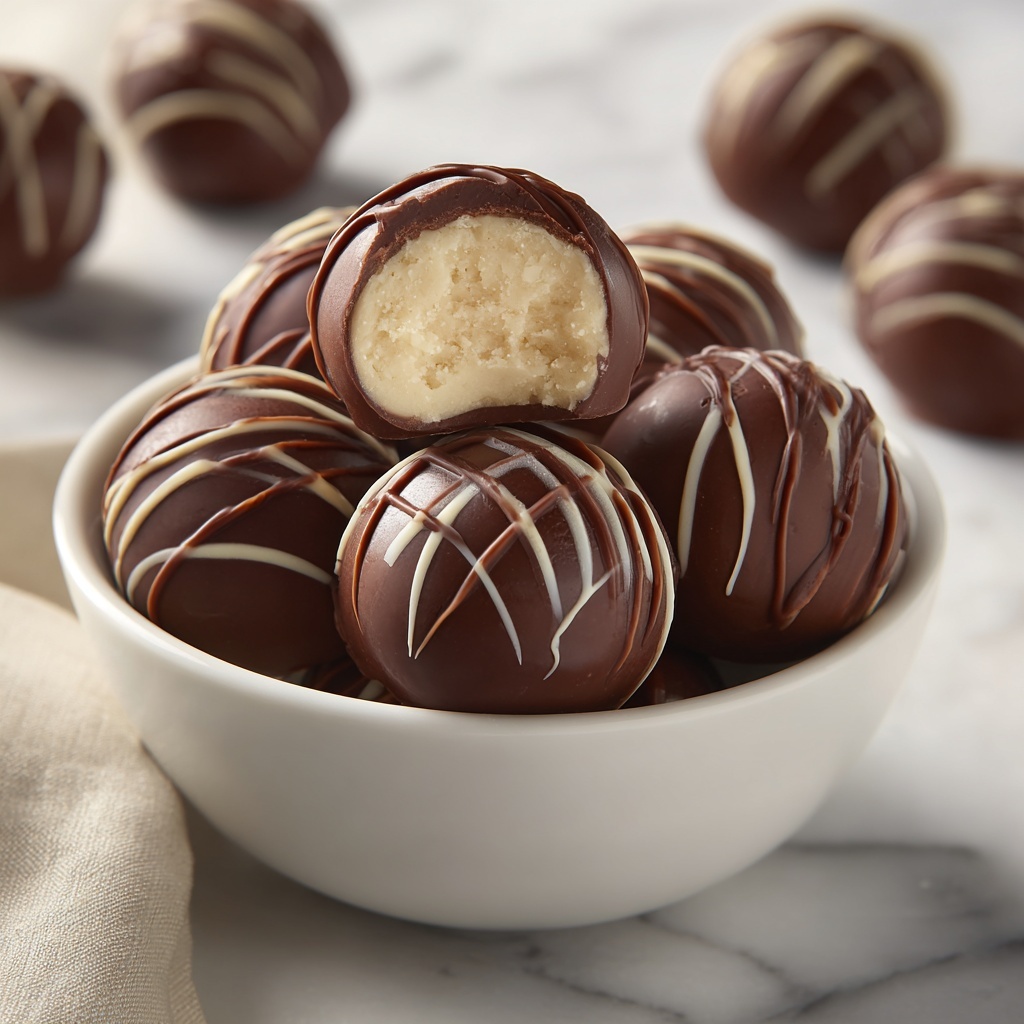 Easy Peanut Butter Truffles Recipe - Recipe Image
