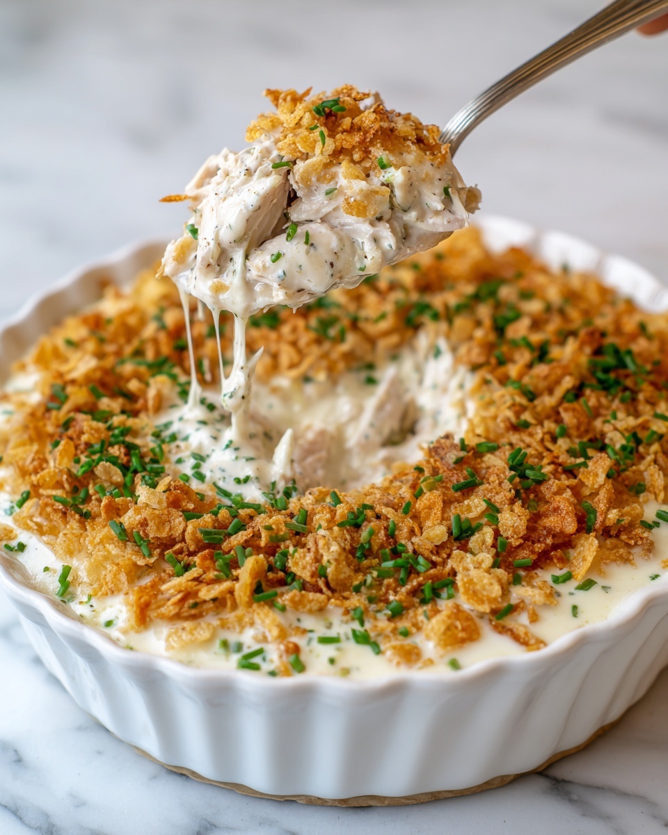 Ritz Cracker Chicken Casserole Recipe - Recipe Image