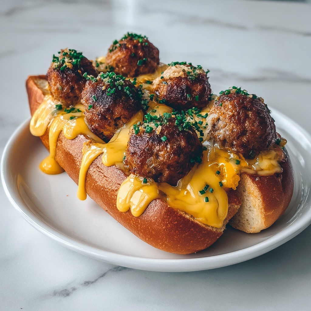 Creamy Meatball Boats Recipe - Recipe Image