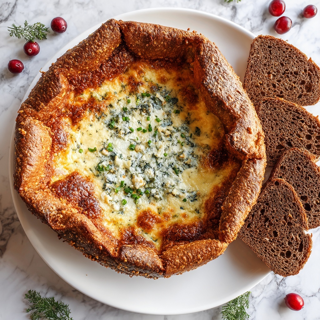 Baked Gruyère in Pastry with Rosemary and Garlic Recipe - Recipe Image