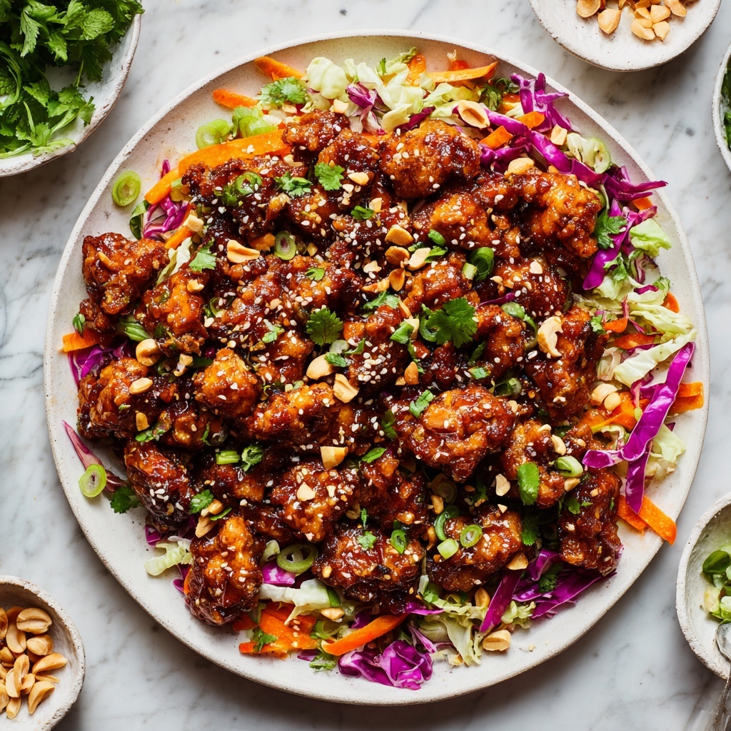 Sesame Chicken Cabbage Crunch Salad Recipe - Recipe Image