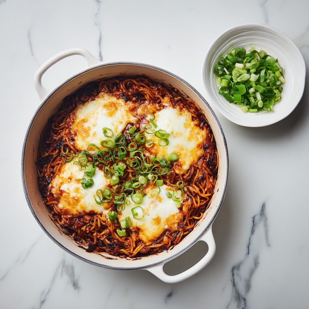 Spicy Cabbage Ramen with Cheese Recipe - Recipe Image