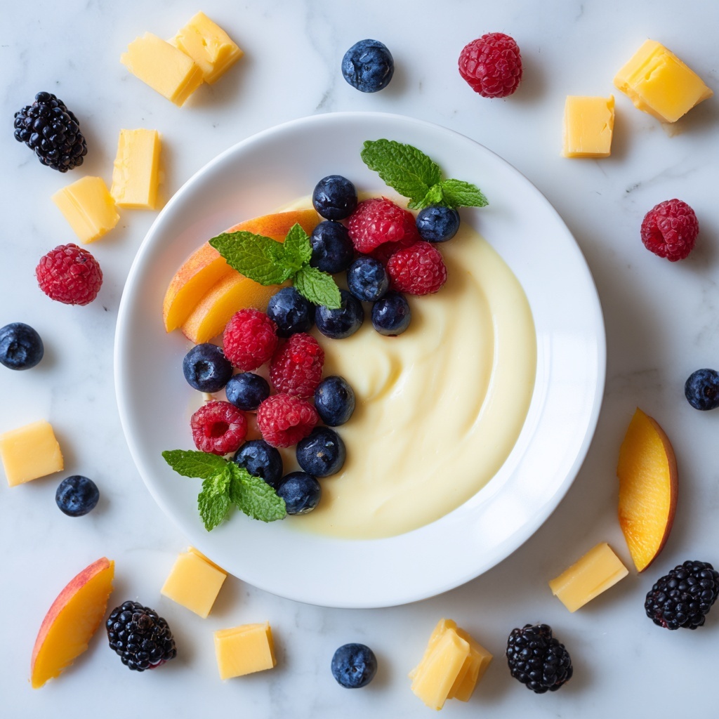 Vanilla Pudding with Fresh Fruit Recipe - Recipe Image