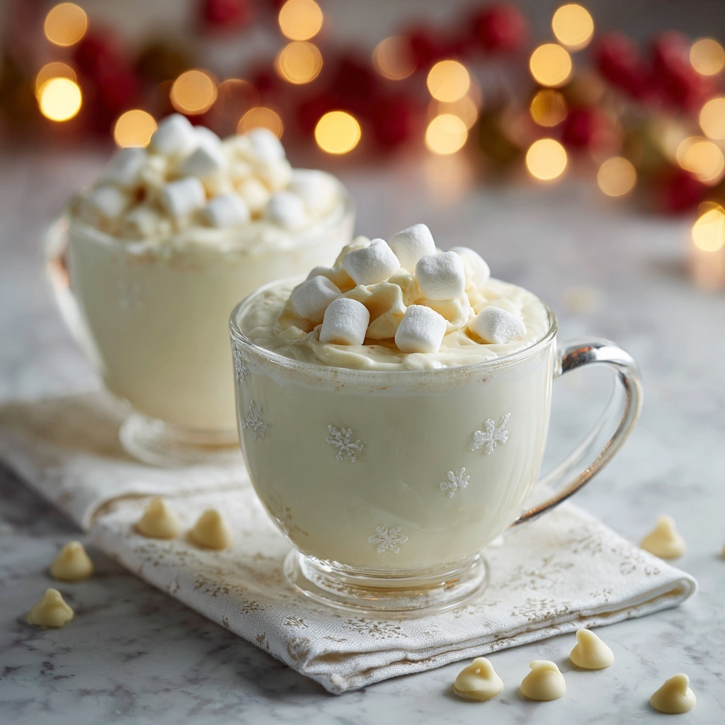 Homemade White Hot Chocolate Recipe - Recipe Image
