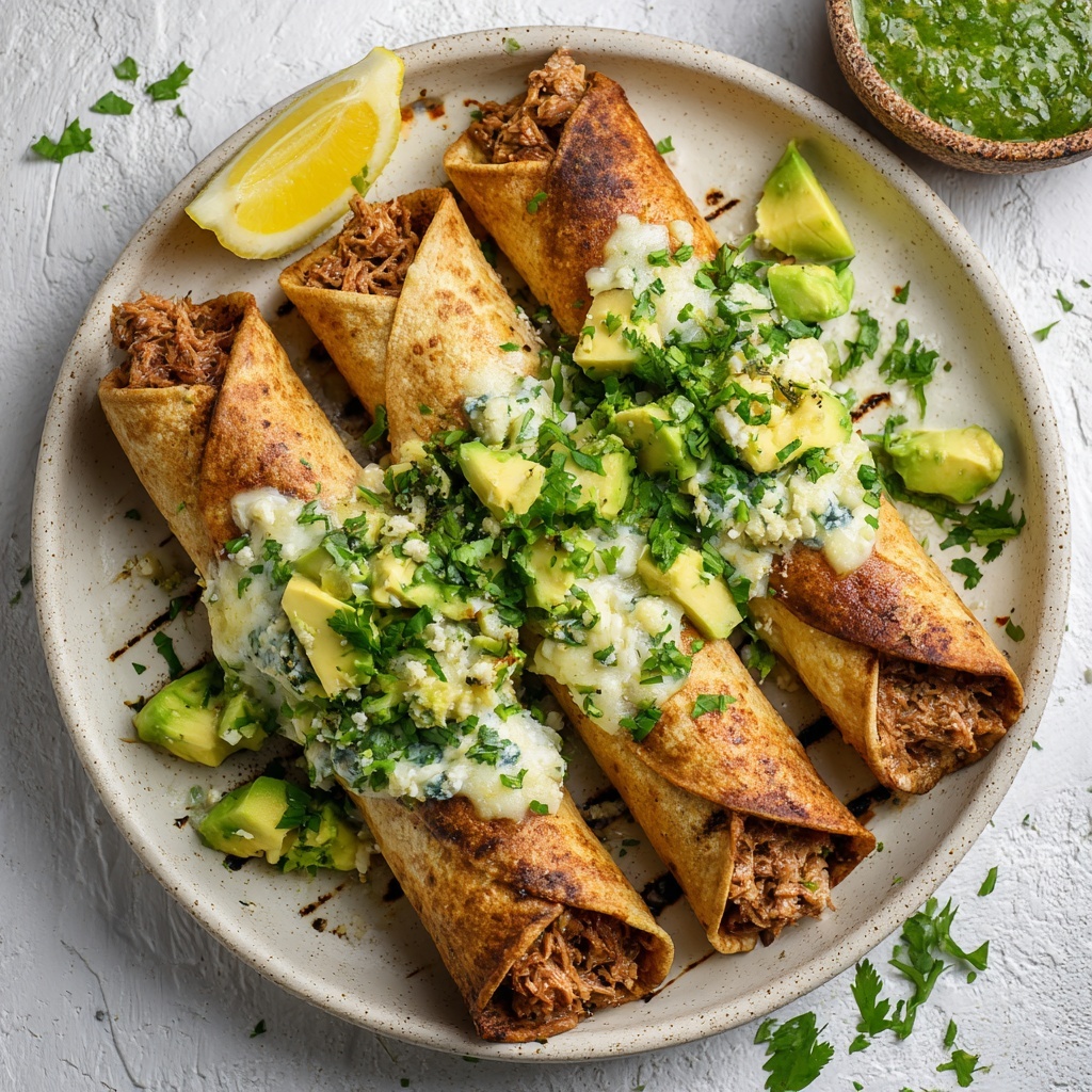 Crispy Rolled Chipotle Beef Tacos Recipe - Recipe Image