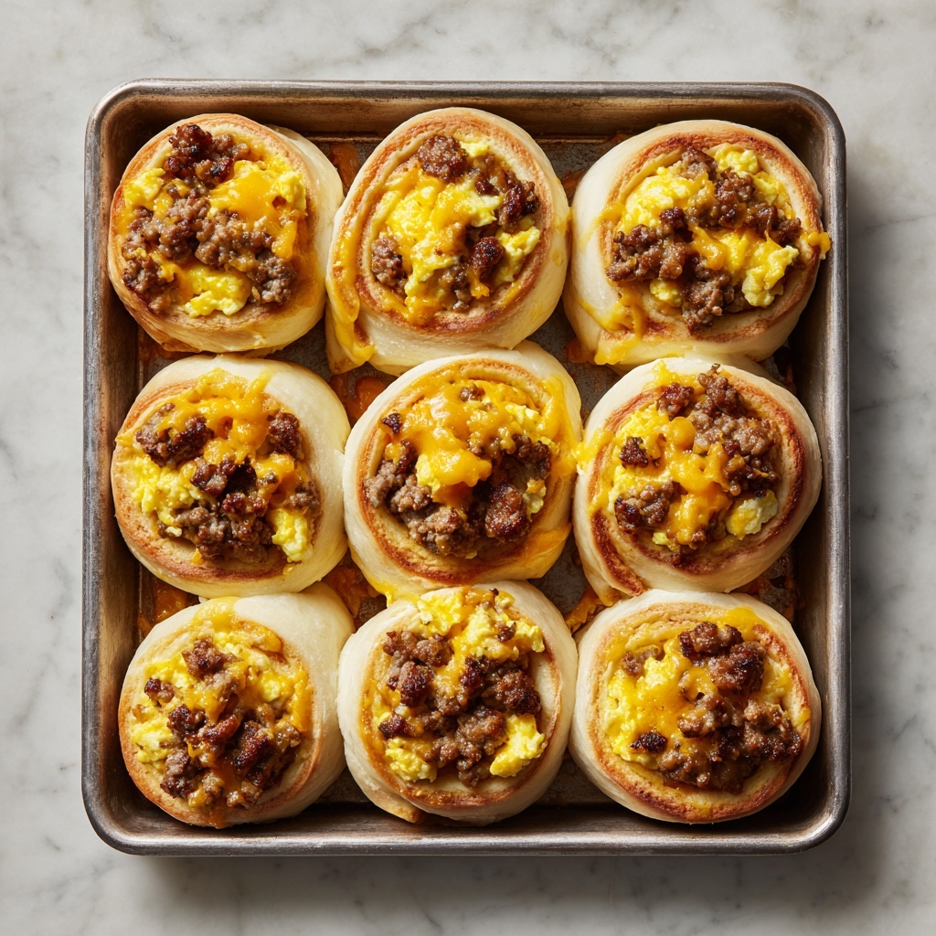 Breakfast Rolls with Sausage, Egg, and Cheese Recipe - Recipe Image