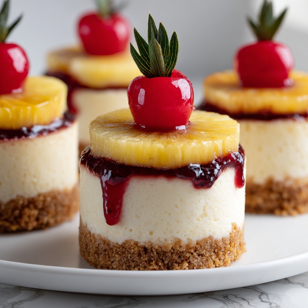 Mini Pineapple Upside-down Cheesecakes Recipe - Recipe Image
