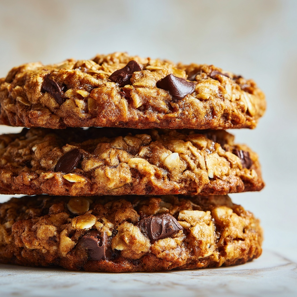 Healthy Breakfast Cookies with Banana, Almond Butter, and Chocolate Chips Recipe - Recipe Image
