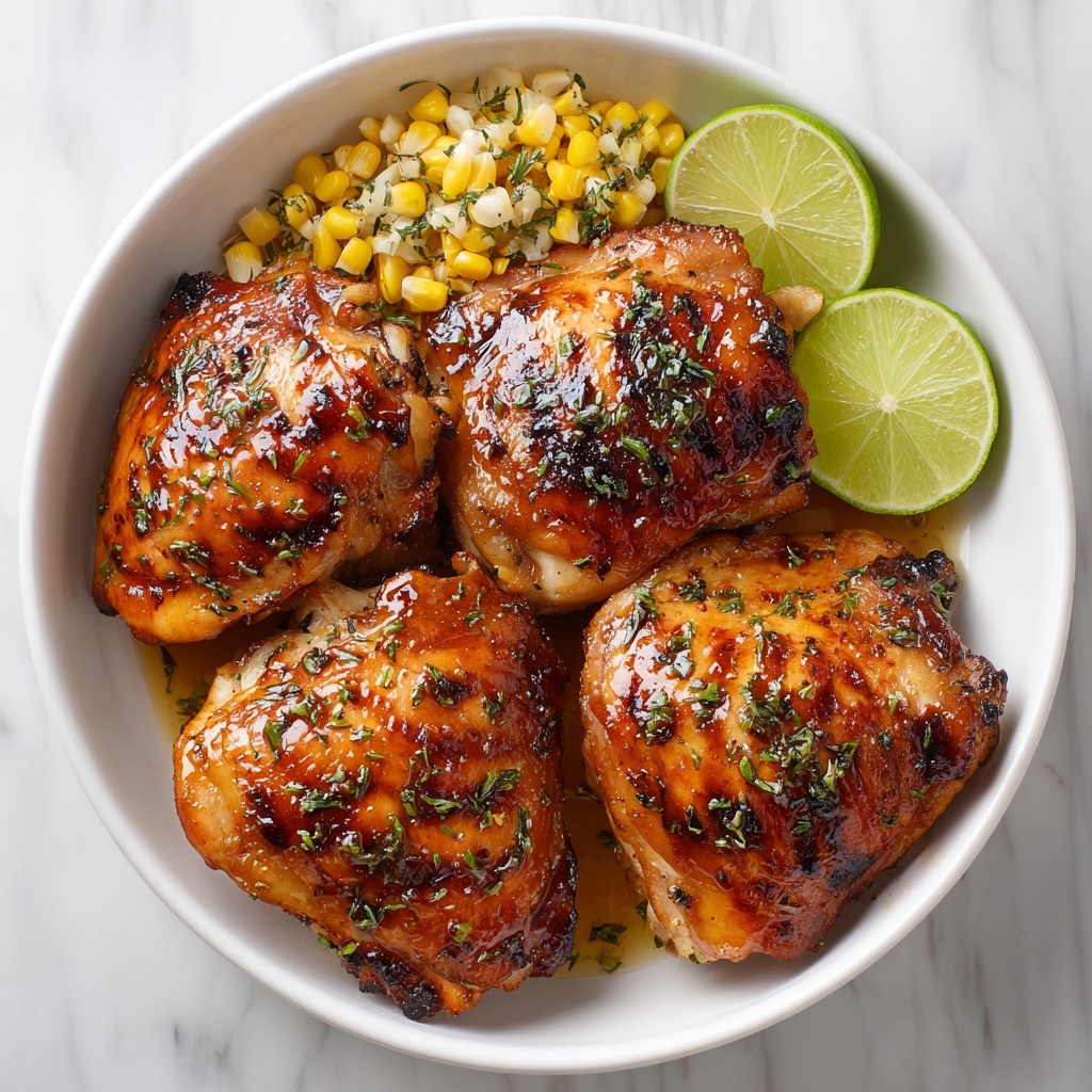 Grilled Hot Honey Chicken with Lime Corn Salad Recipe - Recipe Image
