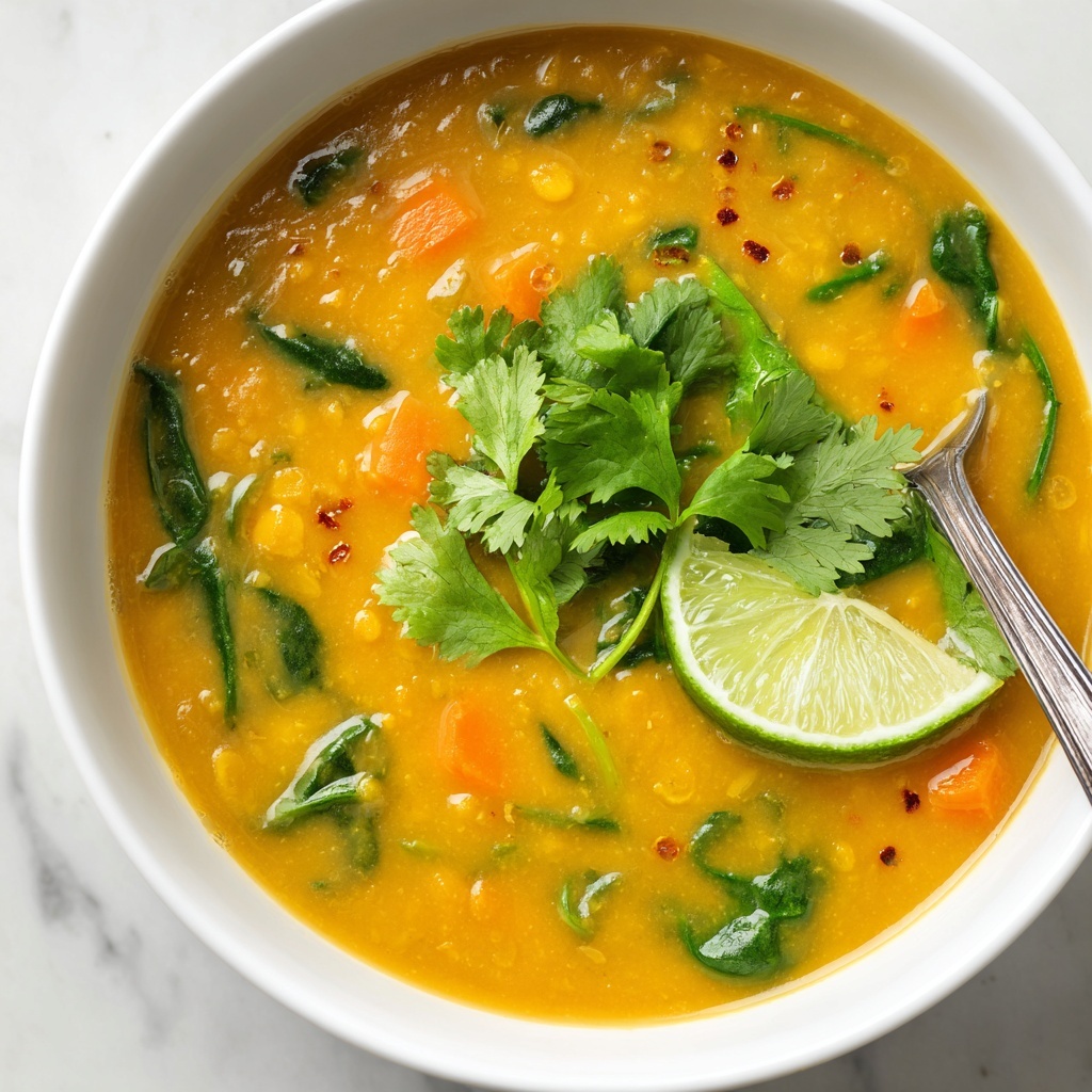 Slow Cooker Golden Lentil Soup Recipe - Recipe Image