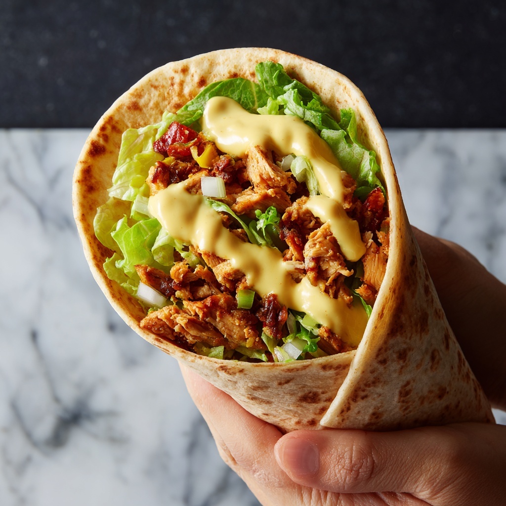 Chicken Caesar Salad Tortilla Cones Recipe - Recipe Image