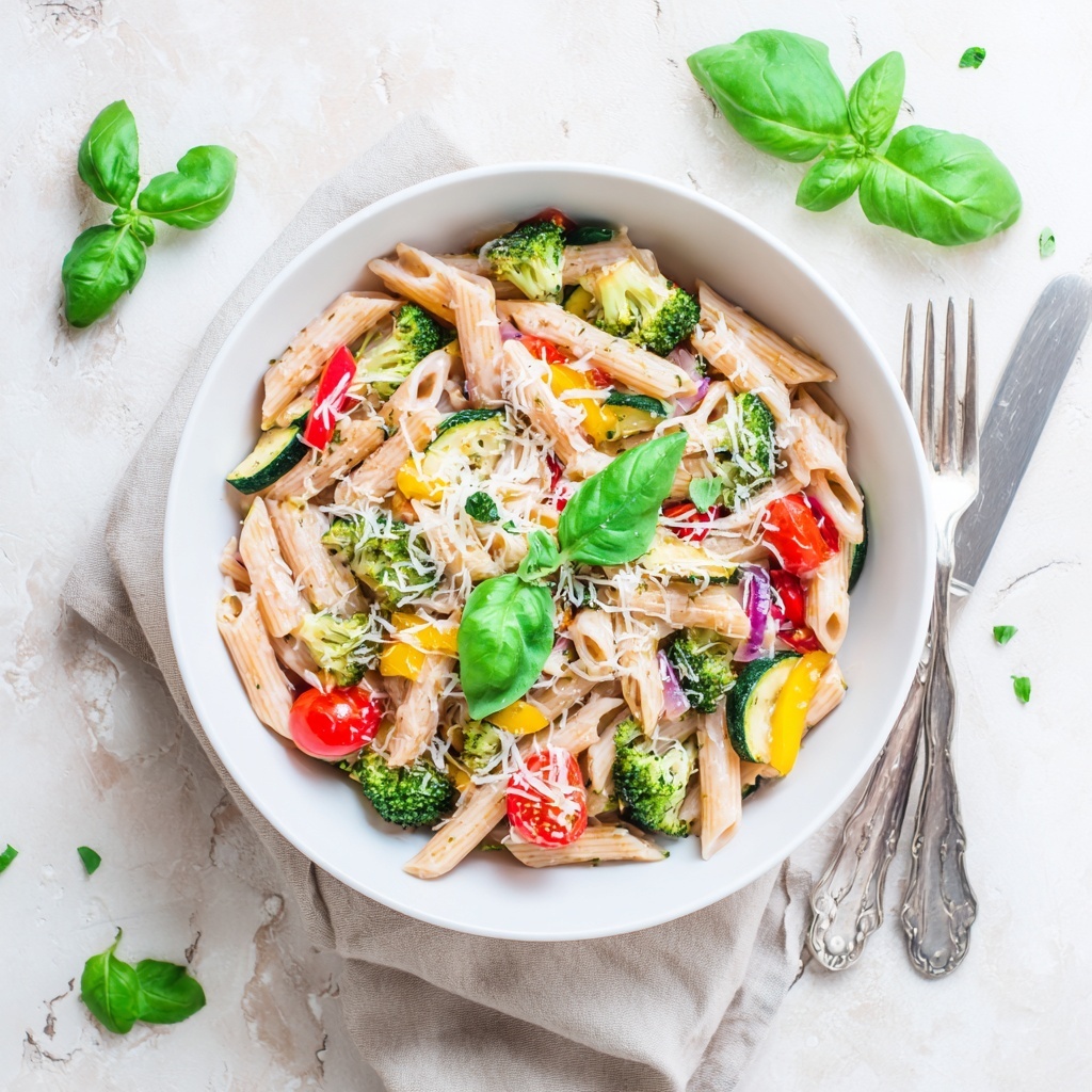 Roasted Vegetable Pasta Recipe - Recipe Image