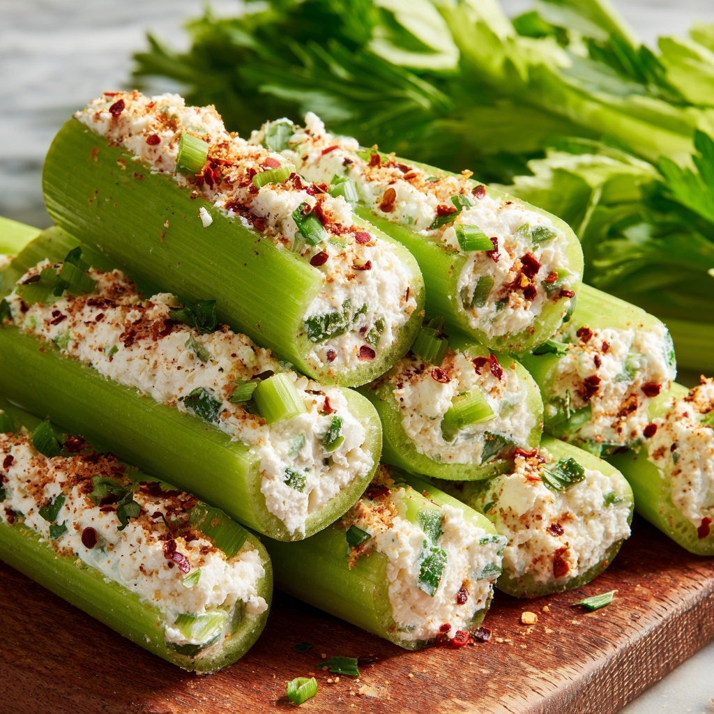 Italian Cream Cheese Stuffed Celery Recipe - Recipe Image