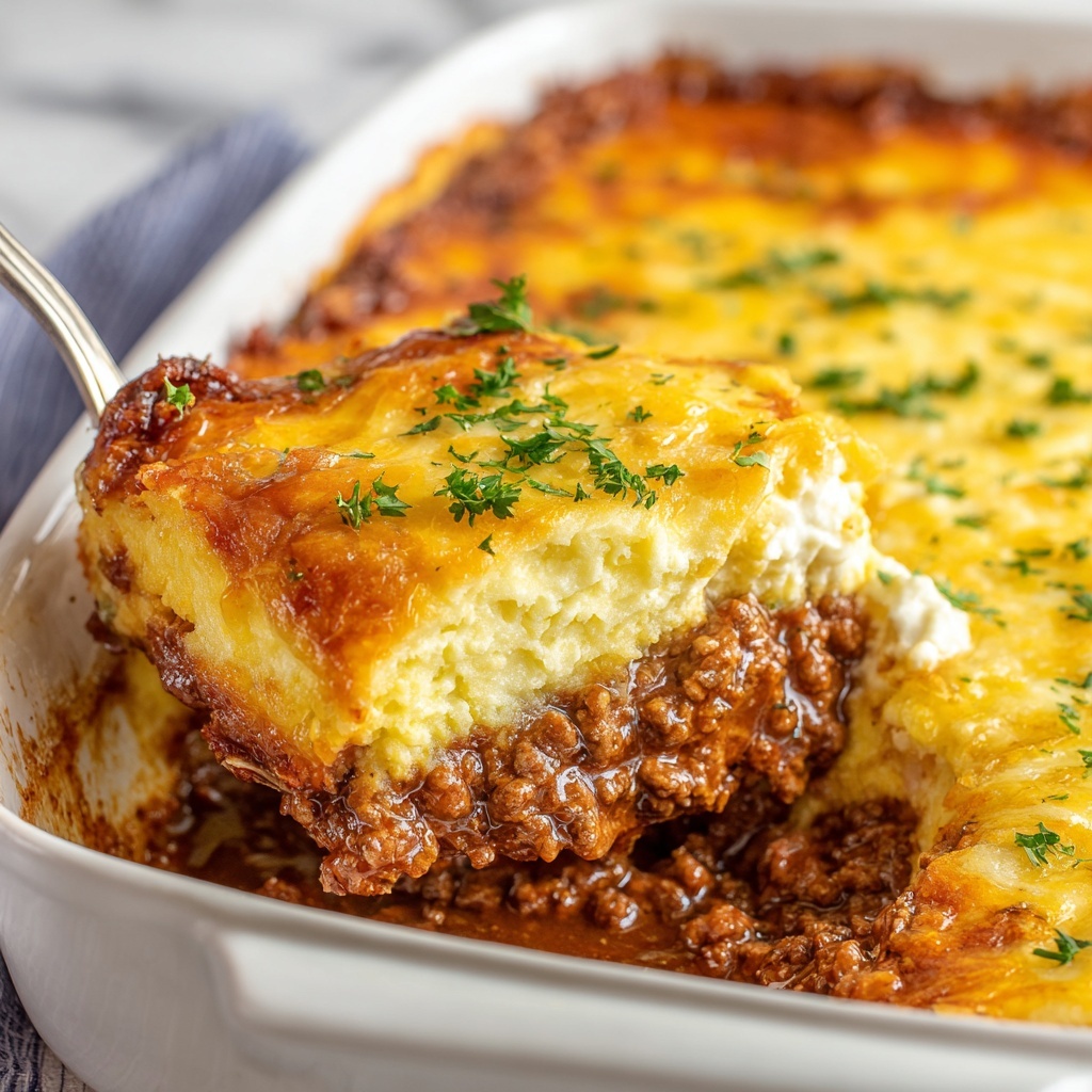 Easy Weeknight Chili Tater Tot Casserole Recipe - Recipe Image