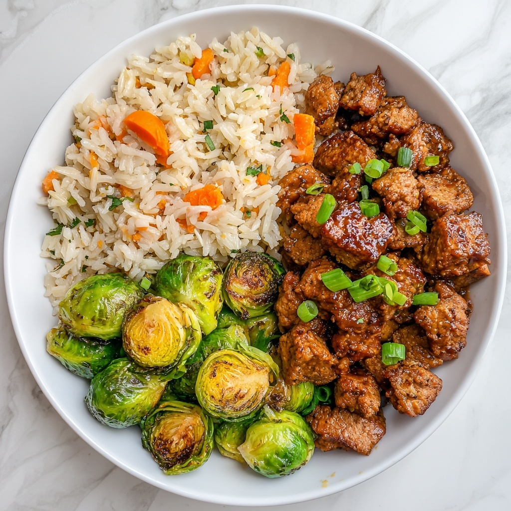 Air Fryer Sweet Chili Chicken and Brussels Sprouts Recipe - Recipe Image
