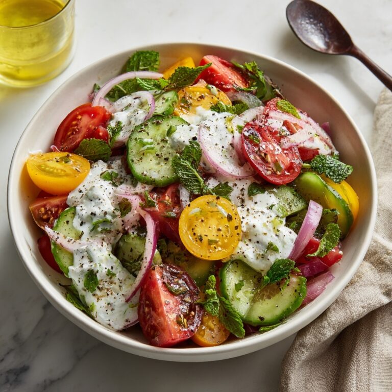 Cucumber Salad with Red Onion and Fresh Dill Recipe