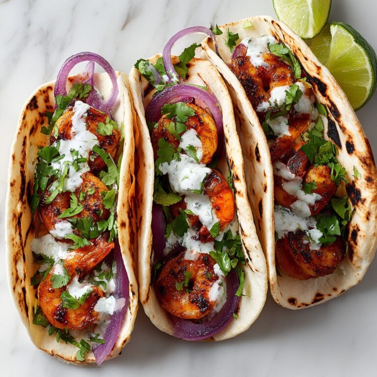 Quick Shrimp Tacos with Creamy Sauce and Fresh Lime Recipe