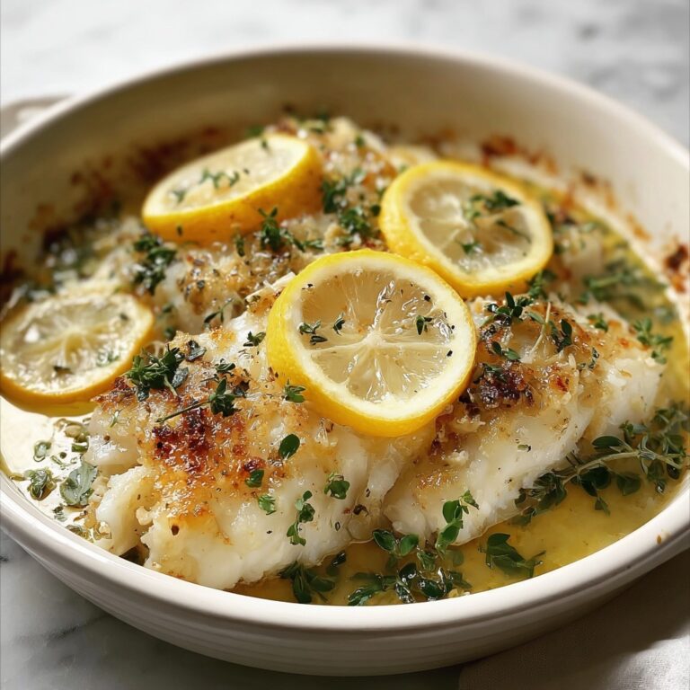 Baked Cod with Lemon and Garlic Recipe
