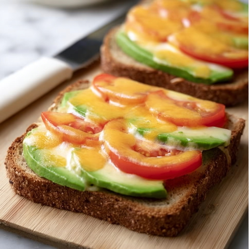 Tomato Avocado Melt Recipe - Recipe Image