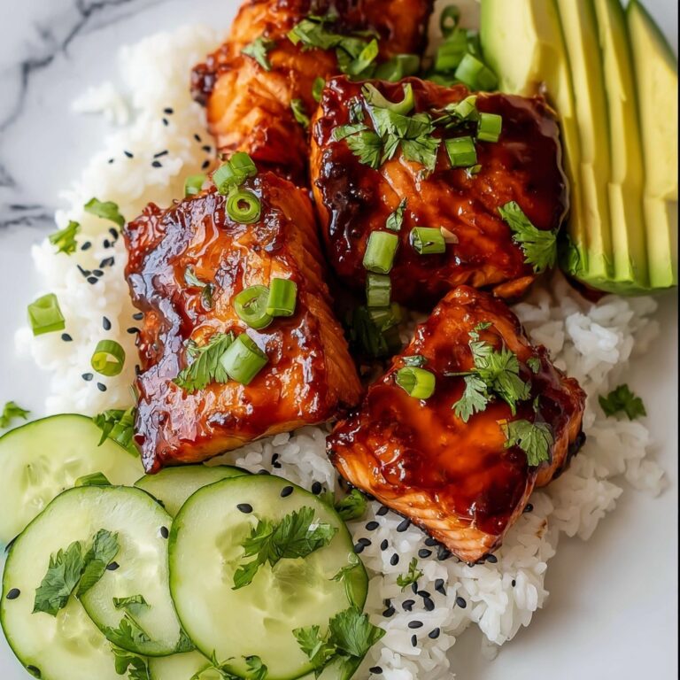 Honey Garlic Salmon Rice Bowls Recipe