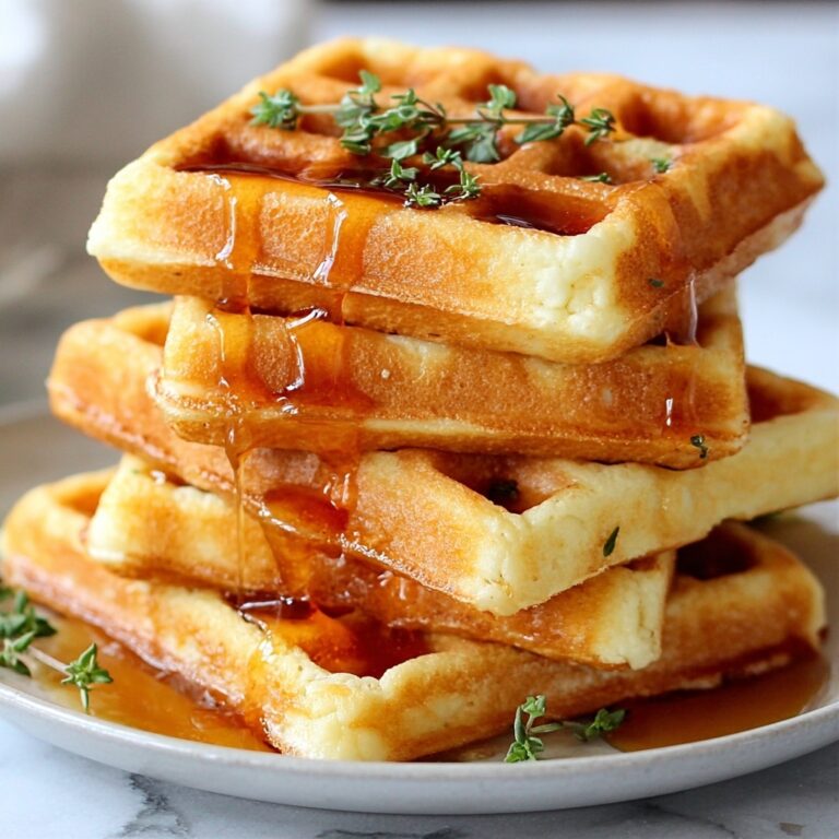 Cornbread Waffle Bites with Smoked Gouda and Honey Recipe