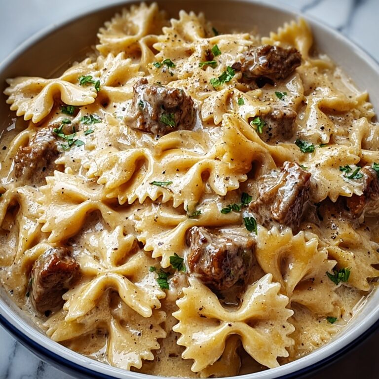 Creamy Beef and Bowtie Pasta Recipe