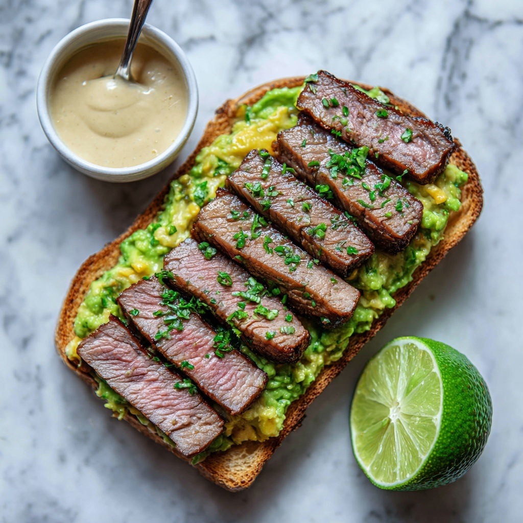 Grilled Steak Avocado Sandwich Recipe - Recipe Image