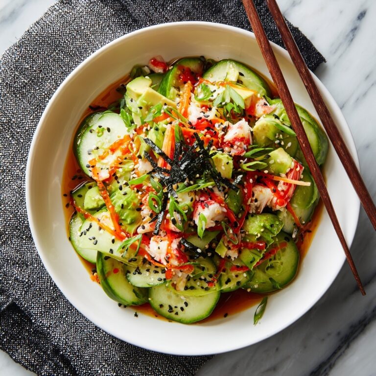 California Roll Cucumber Salad Recipe