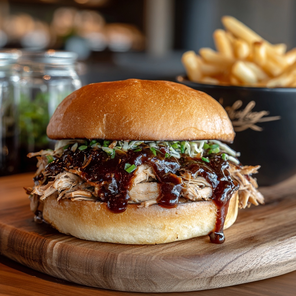 Slow Cooker Pulled BBQ Chicken Recipe - Recipe Image