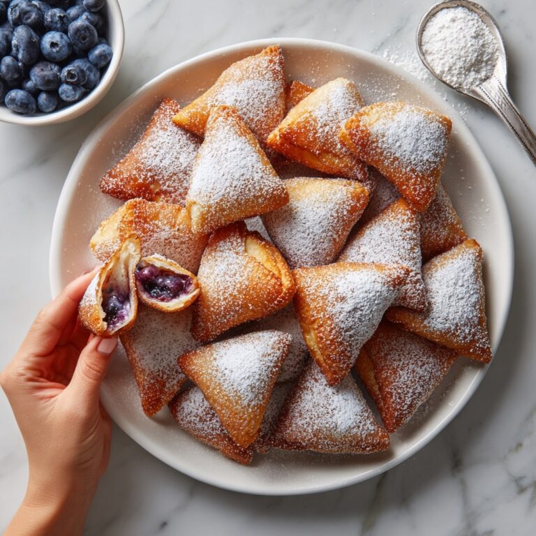 Air Fryer Blueberry Cheesecake Wontons Recipe